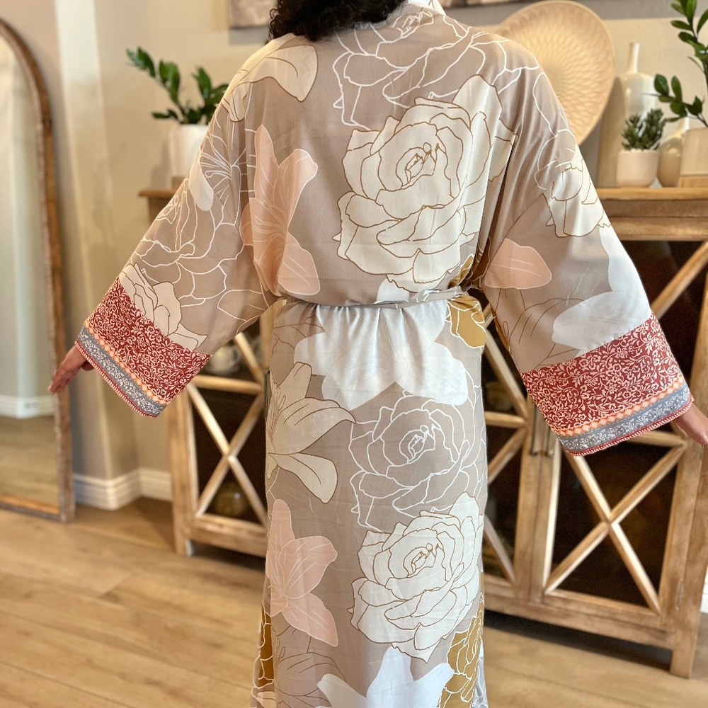 World Market Flower Robe